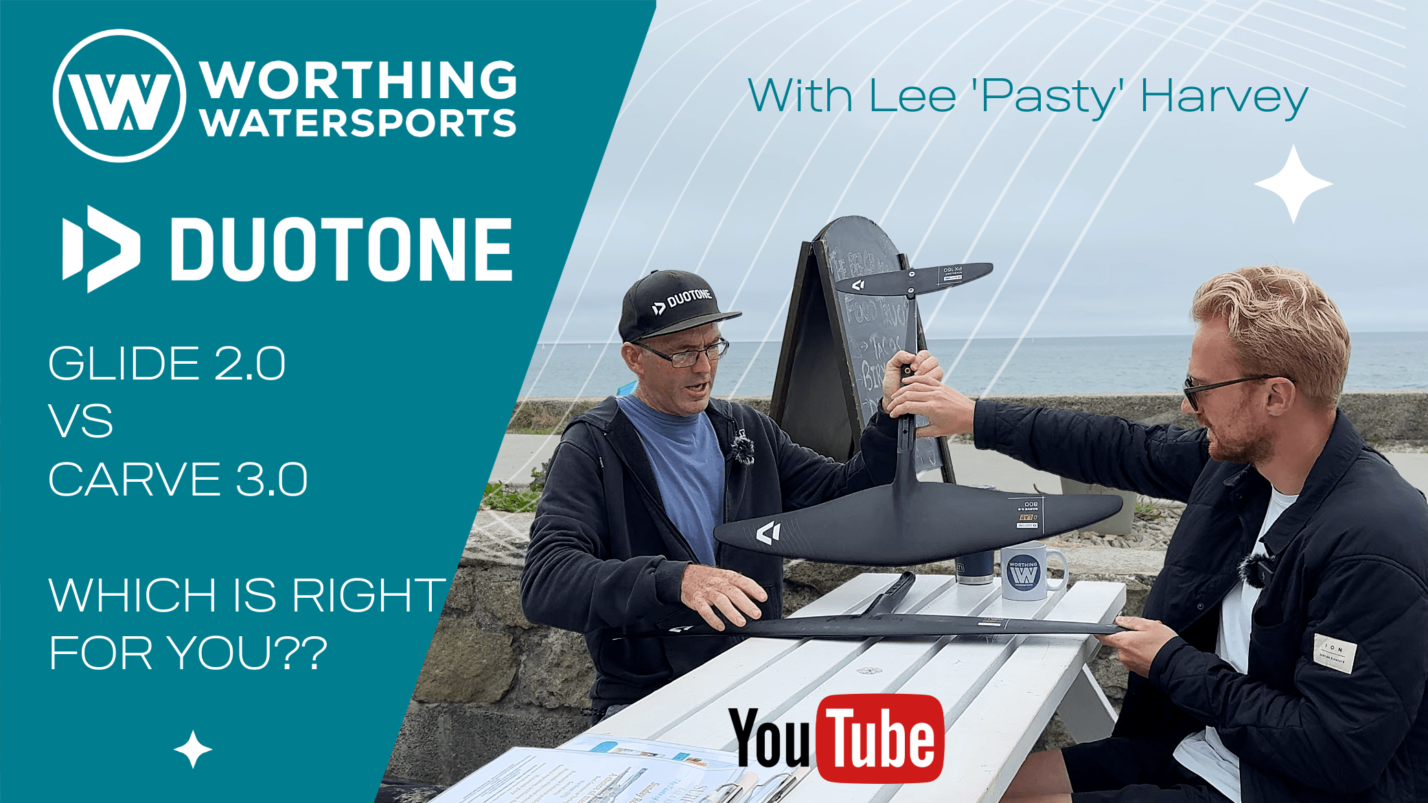 Carve 3.0 vs Glide 2.0 – Which Duotone Foil Should You Ride? With Lee Pasty Harvey - Worthing Watersports