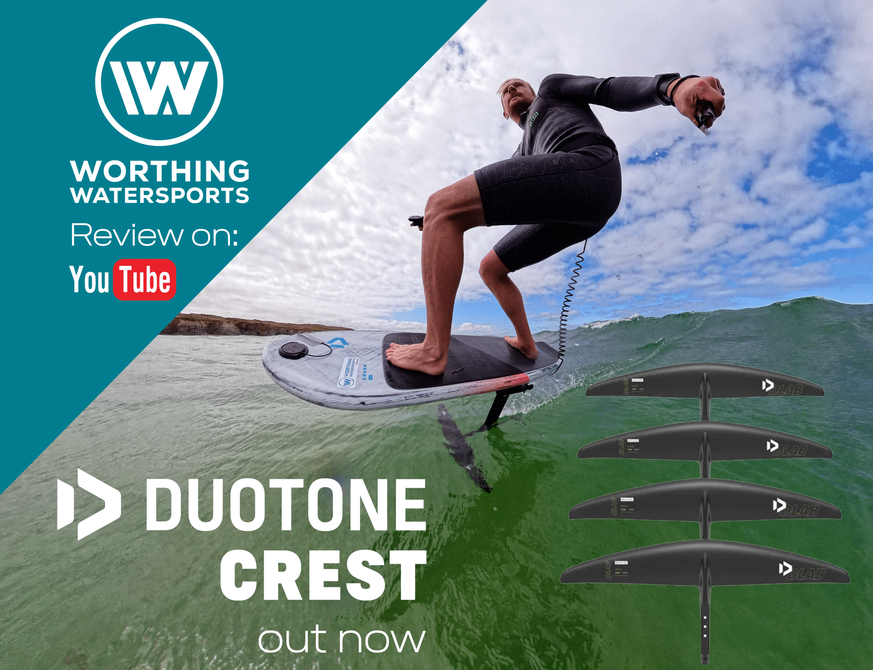 Duotone Crest D/LAB Review with Lee Pasty Harvey, Nik Baker & Worthing Watersports - Worthing Watersports