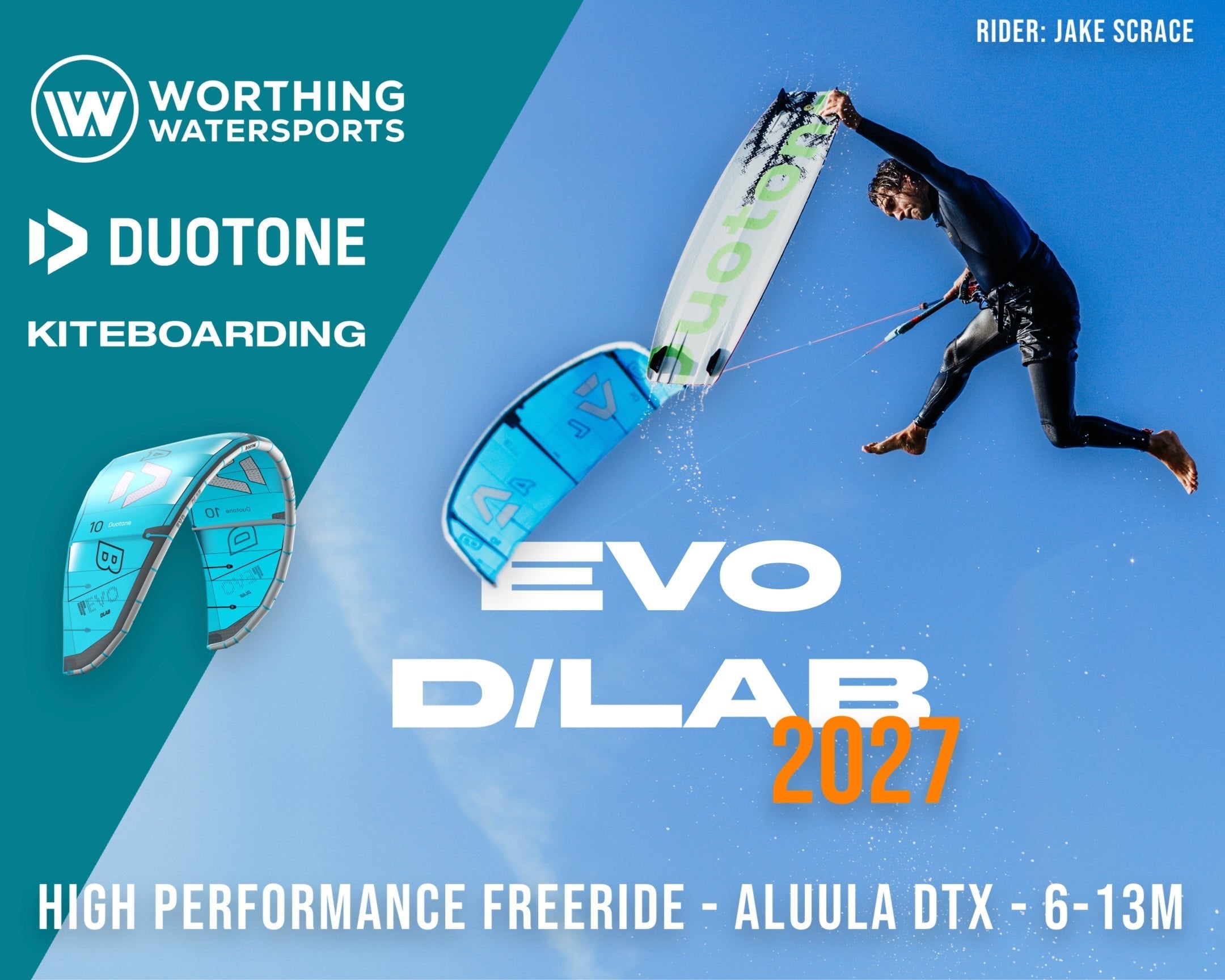 Duotone Evo D/LAB 2027 — The Ultimate Allround Freeride Kite - Worthing Watersports