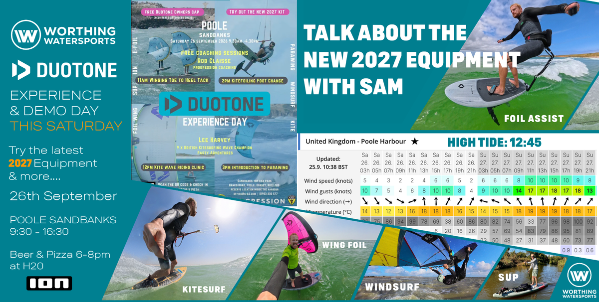Duotone Experience Day 2027 – This Saturday in Poole Sandbanks - Worthing Watersports