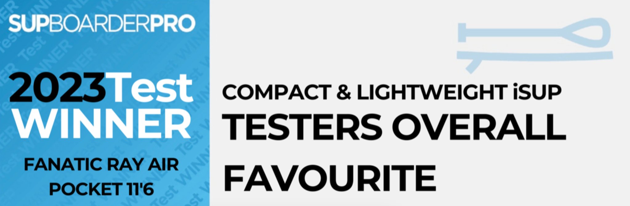 Fanatic Ray Pocked Won SUP Magazine Compact and Lightweight Test - Worthing Watersports