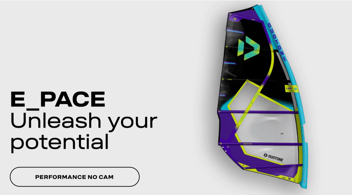 Introducing the 2025 Duotone E_PACE – The Ultimate No-Cam Freeride Sail! - Worthing Watersports