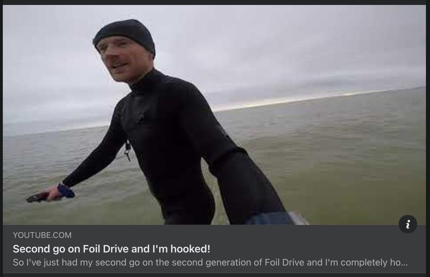 Second go on Foil Drive and I'm hooked! - Worthing Watersports