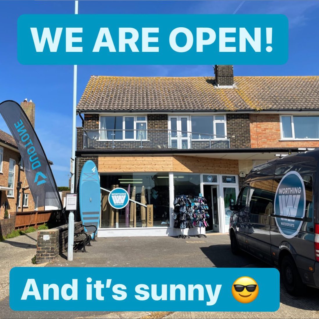 We are open! - Worthing Watersports