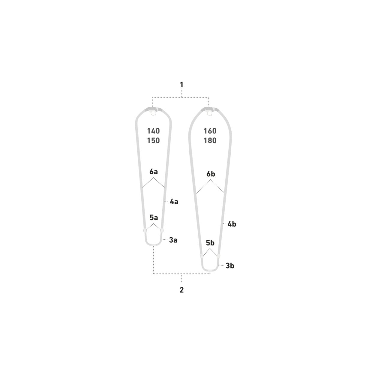 Duotone Alu Tailend oval w. iTail Wave compl. 2022