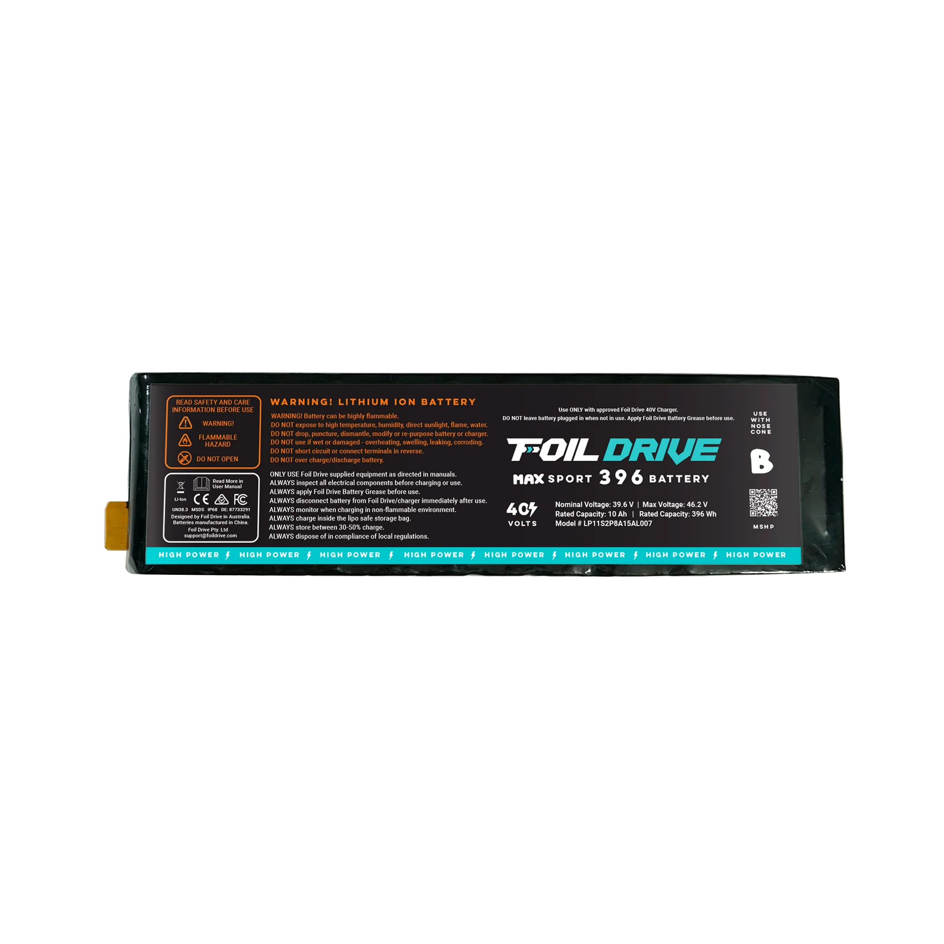 Foil Drive MAX Sport High Power 396 Battery