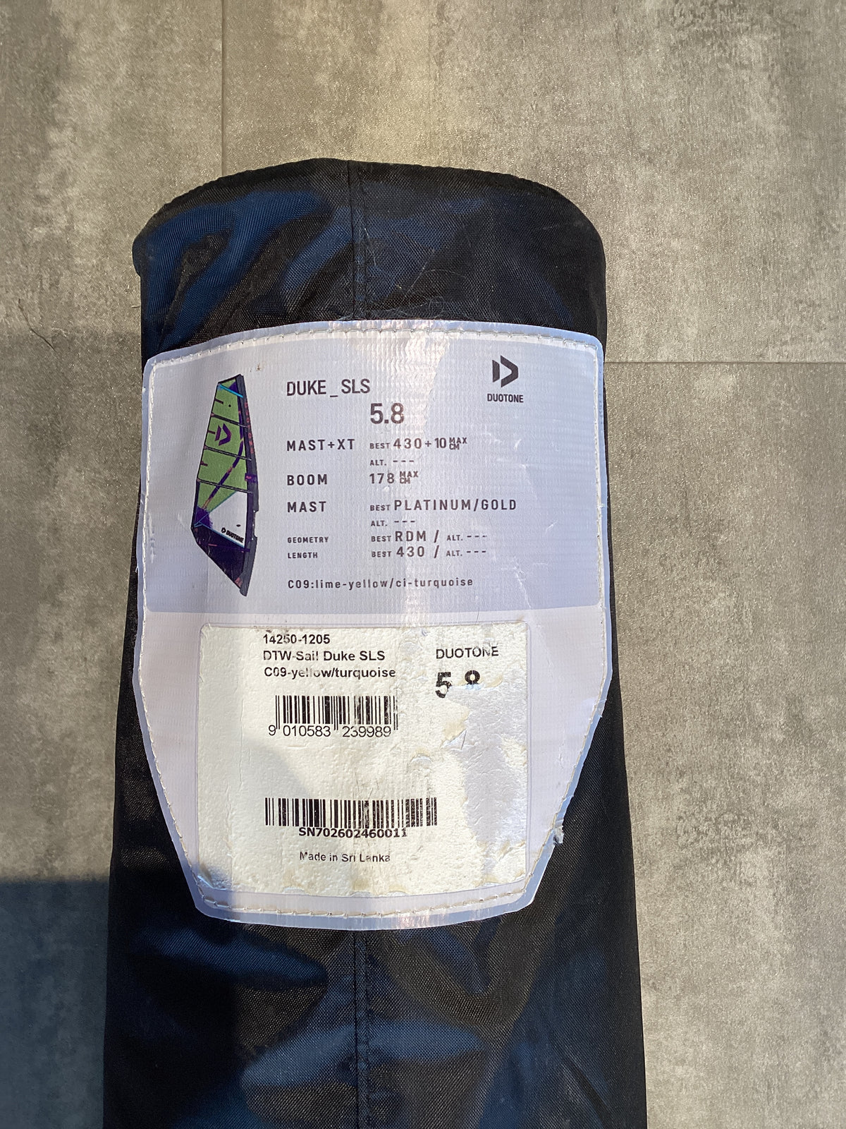 Used Duotone Sail Duke SLS 5.8 2025