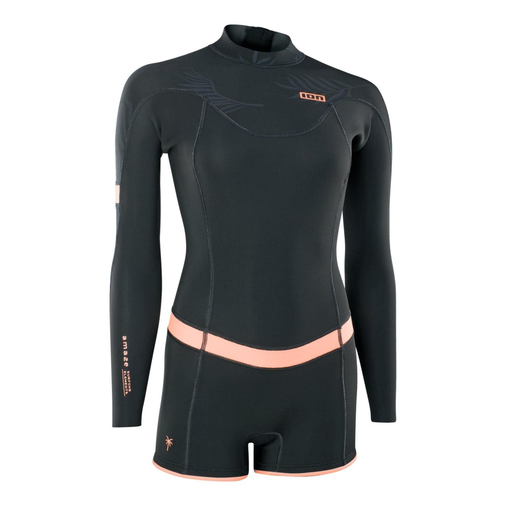 ION Women Wetsuit Amaze Shorty 2.0 Longsleeve Back Zip 2023