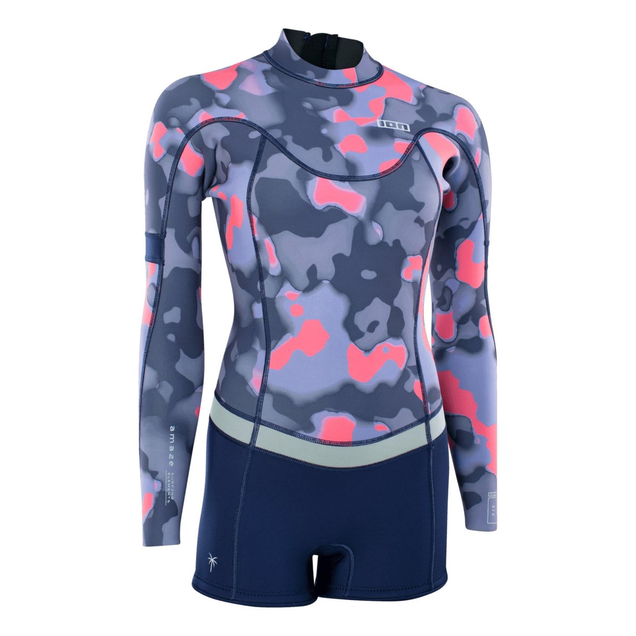 ION Women Wetsuit Amaze Shorty 2.0 Longsleeve Back Zip 2023