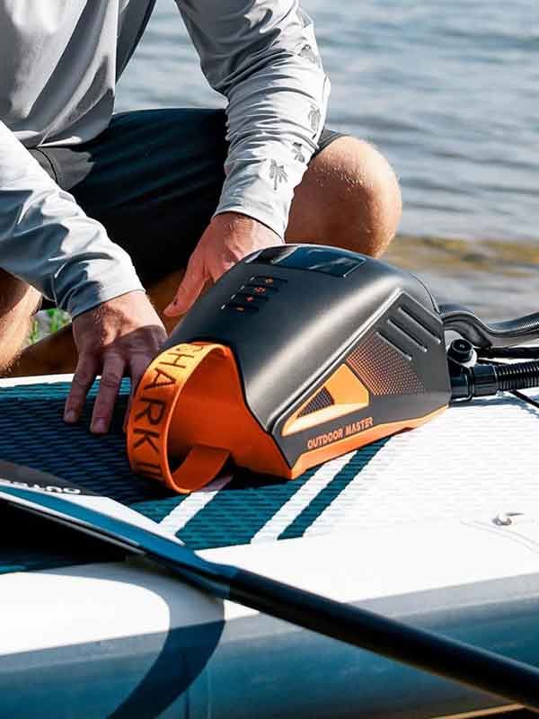 Outdoor Master Shark 3 Electric SUP Pump 20psi Battery Powered Portable Electric Stand Up Paddle iSUP, wing, Kite and Kayak