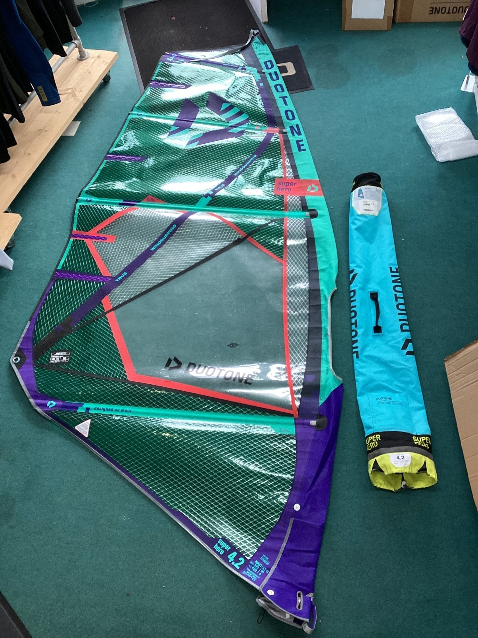 Used Duotone Super_Hero 2025 4.2m Windsurfing sail