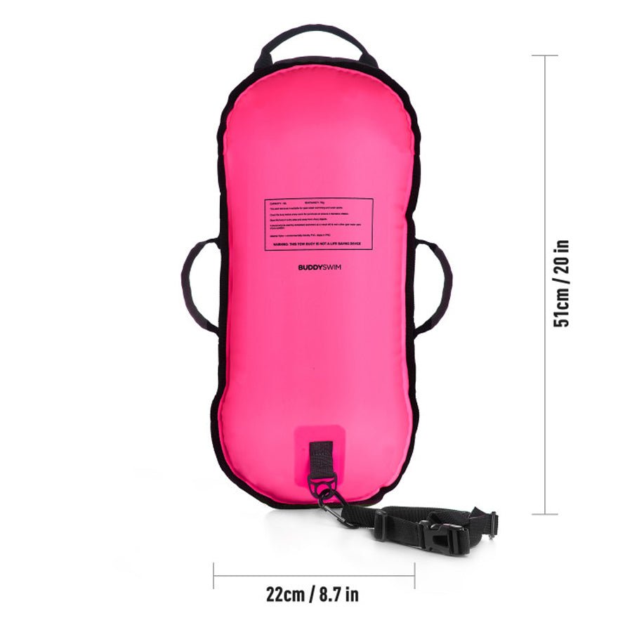 Buddyswim Ultralight Swim Buoy - Pink - Worthing Watersports - 250836 - Swim Buoy - Buddyswim
