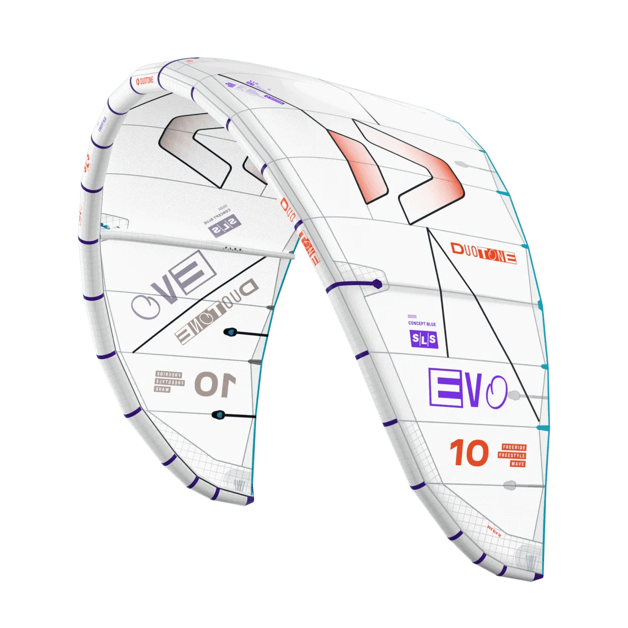 Duotone Evo SLS Concept Blue 2026 - Worthing Watersports - 9010583296760 - Kites - Duotone Kiteboarding