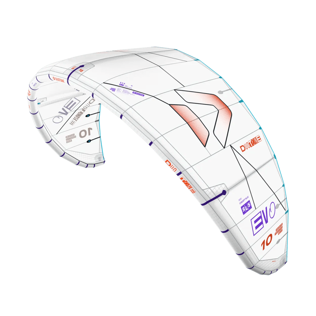 Duotone Evo SLS Concept Blue 2026 - Worthing Watersports - 9010583296760 - Kites - Duotone Kiteboarding