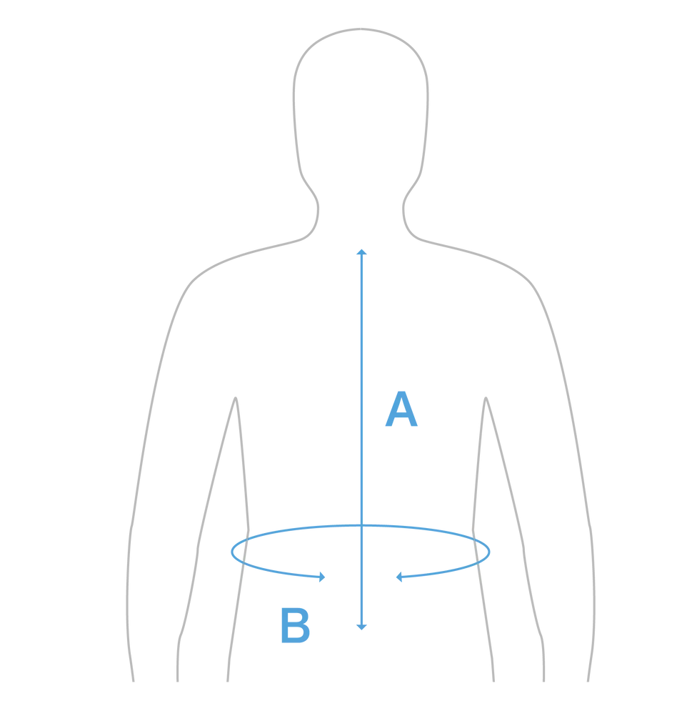 ion water wait harness size chart