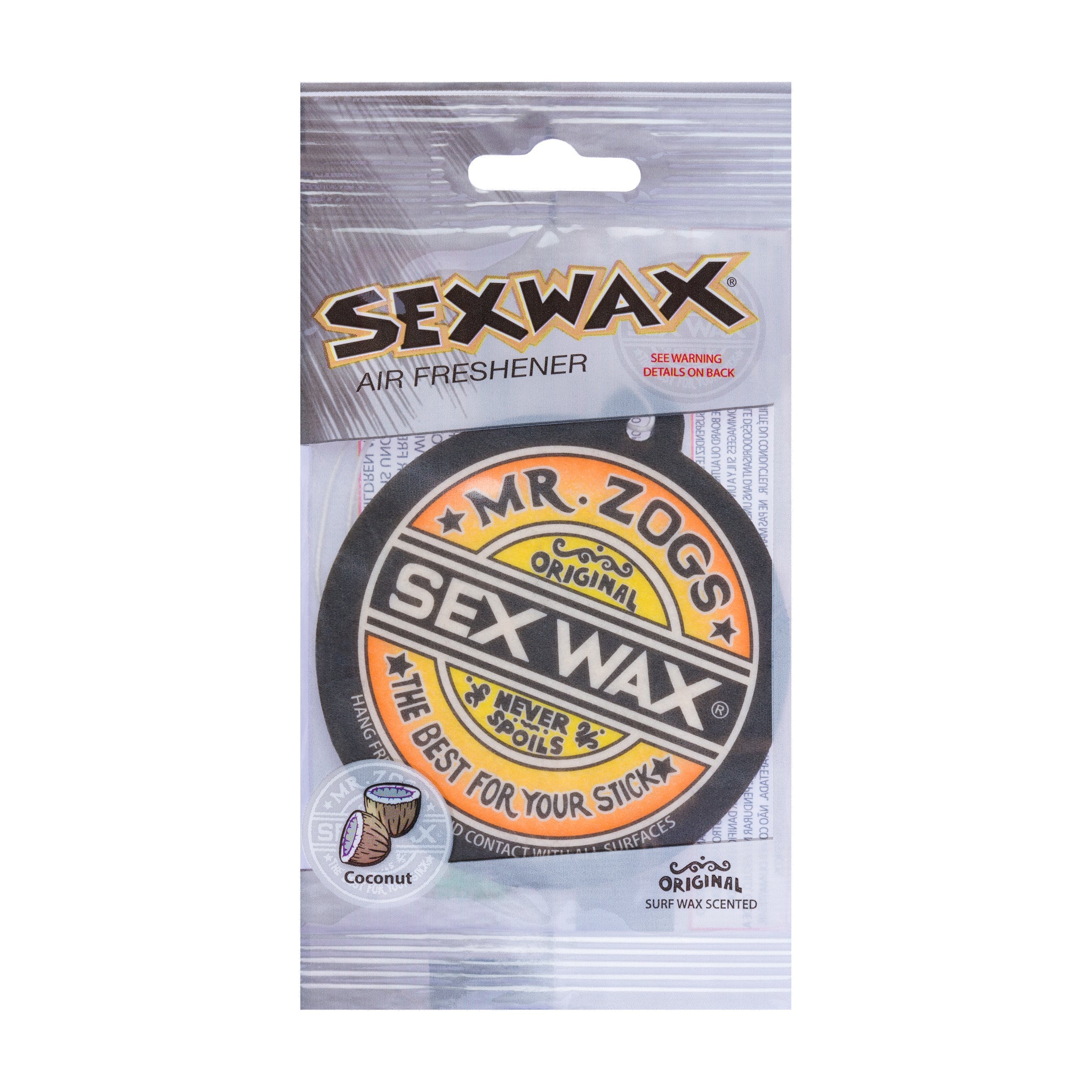 Sex Wax Air Freshener - Coconut - Worthing Watersports - 896908000712 - Air Freshener - Sex Wax