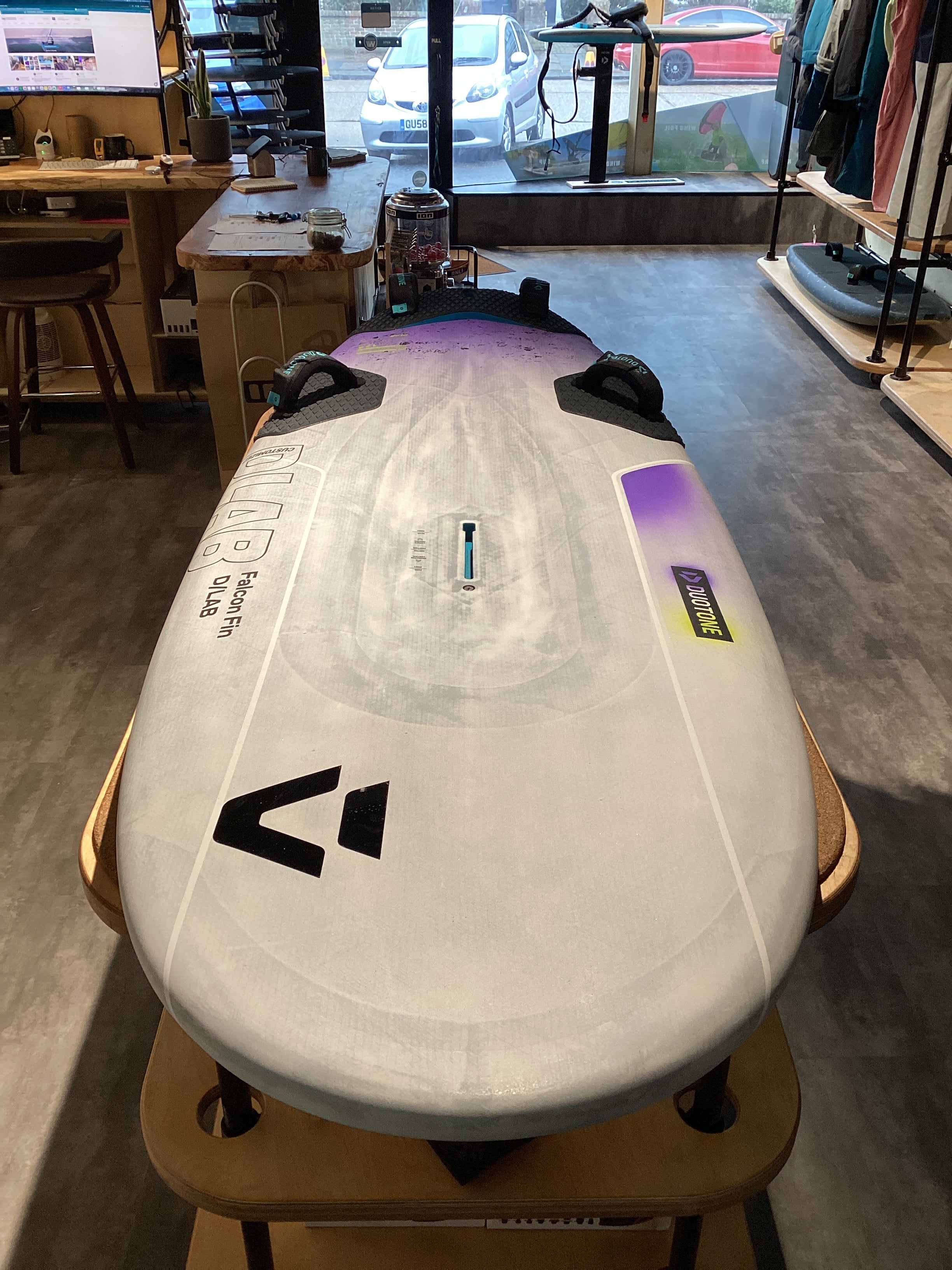 Used Duotone Falcon_Fin D/LAB 124L - Worthing Watersports - - Boards - Duotone Windsurfing