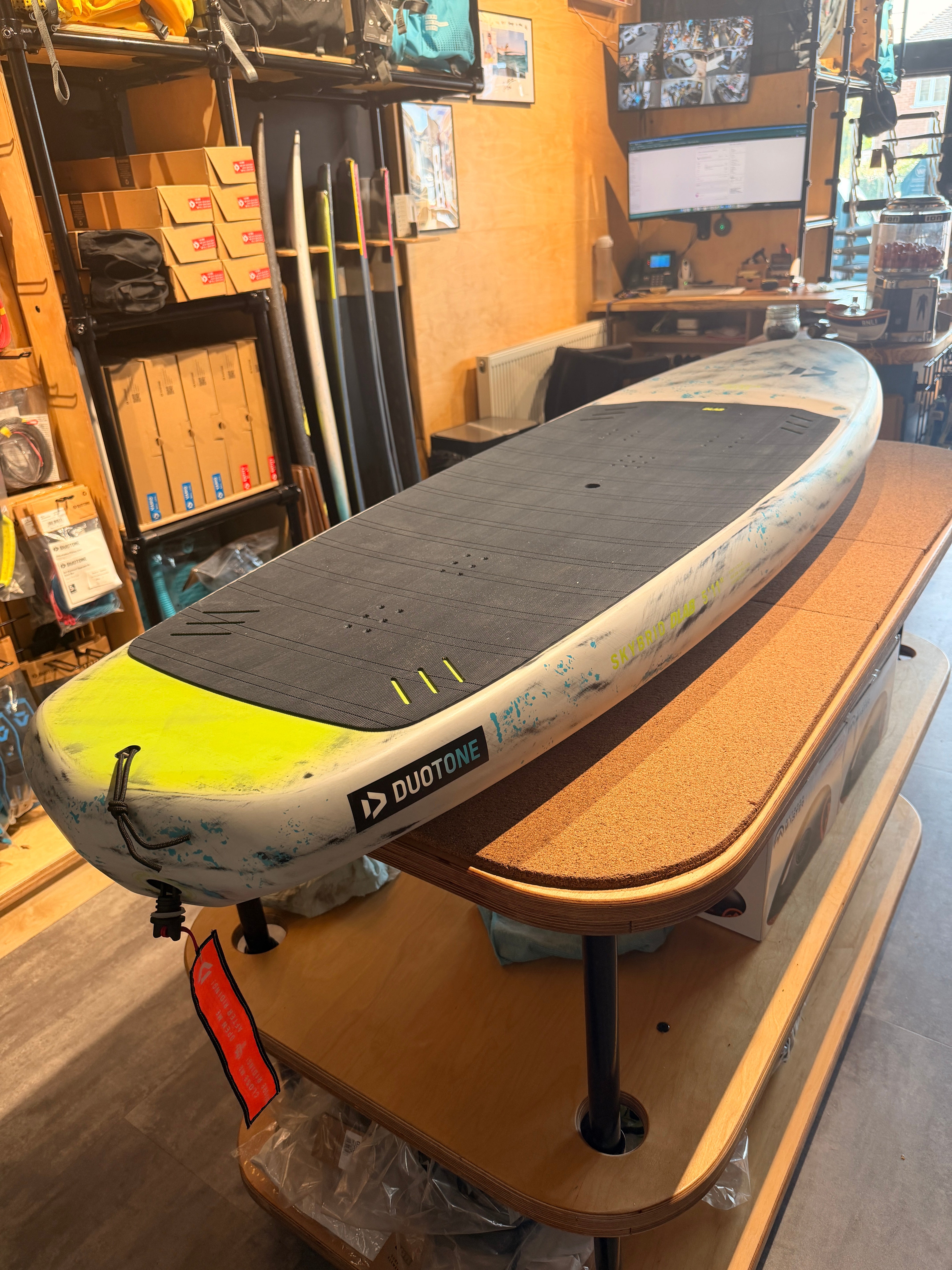 Used Duotone Skybrid D/LAB - 5’11” 90L - Hollow Ultra Light Mid-Length (Copy) - Worthing Watersports - Used skybrid dlab 5’11 - 1 - Boards - Duotone Wing Foiling