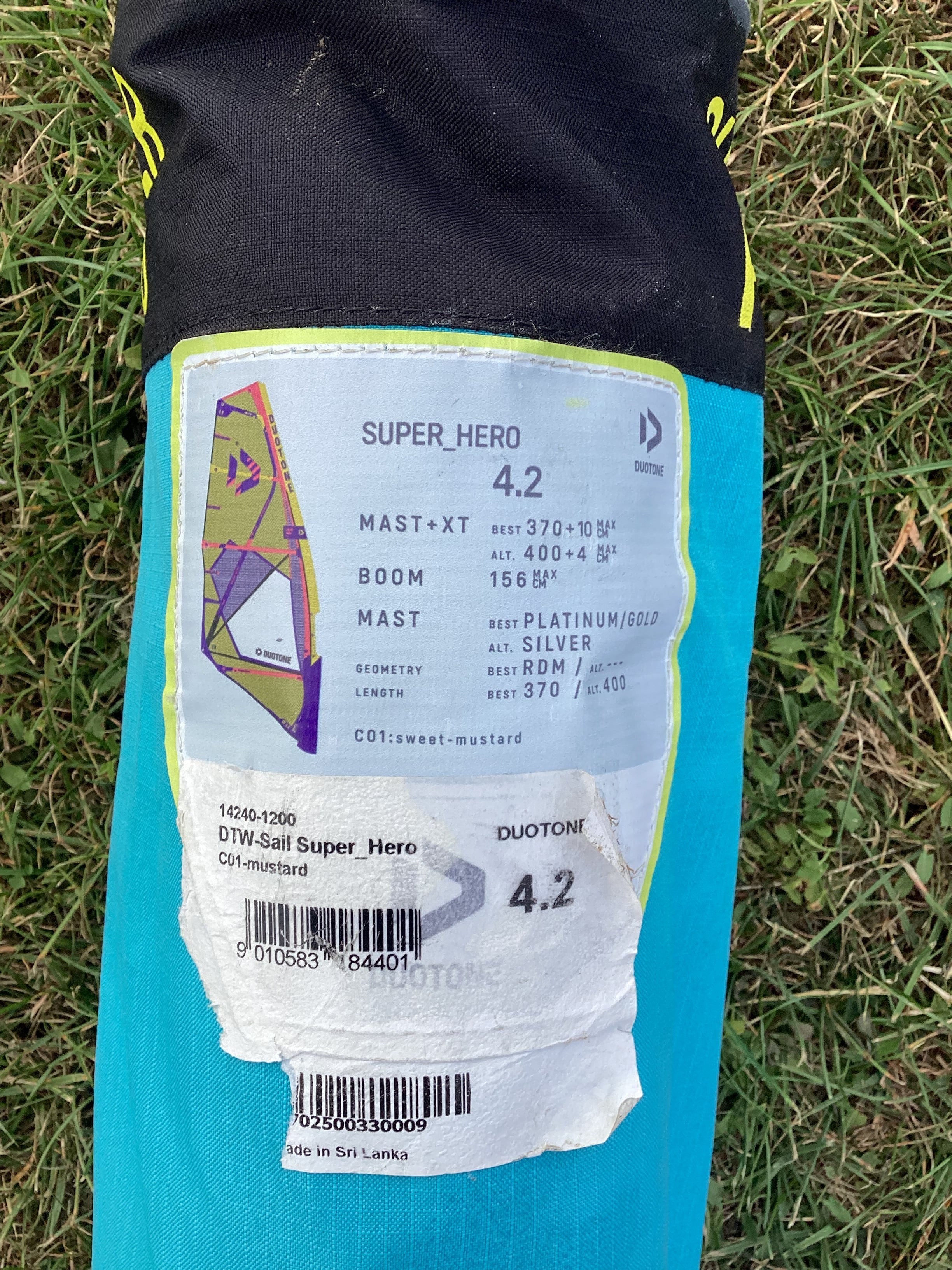 Used Duotone Super_Hero 4.2 2025 - Worthing Watersports - Sails - Duotone Windsurfing