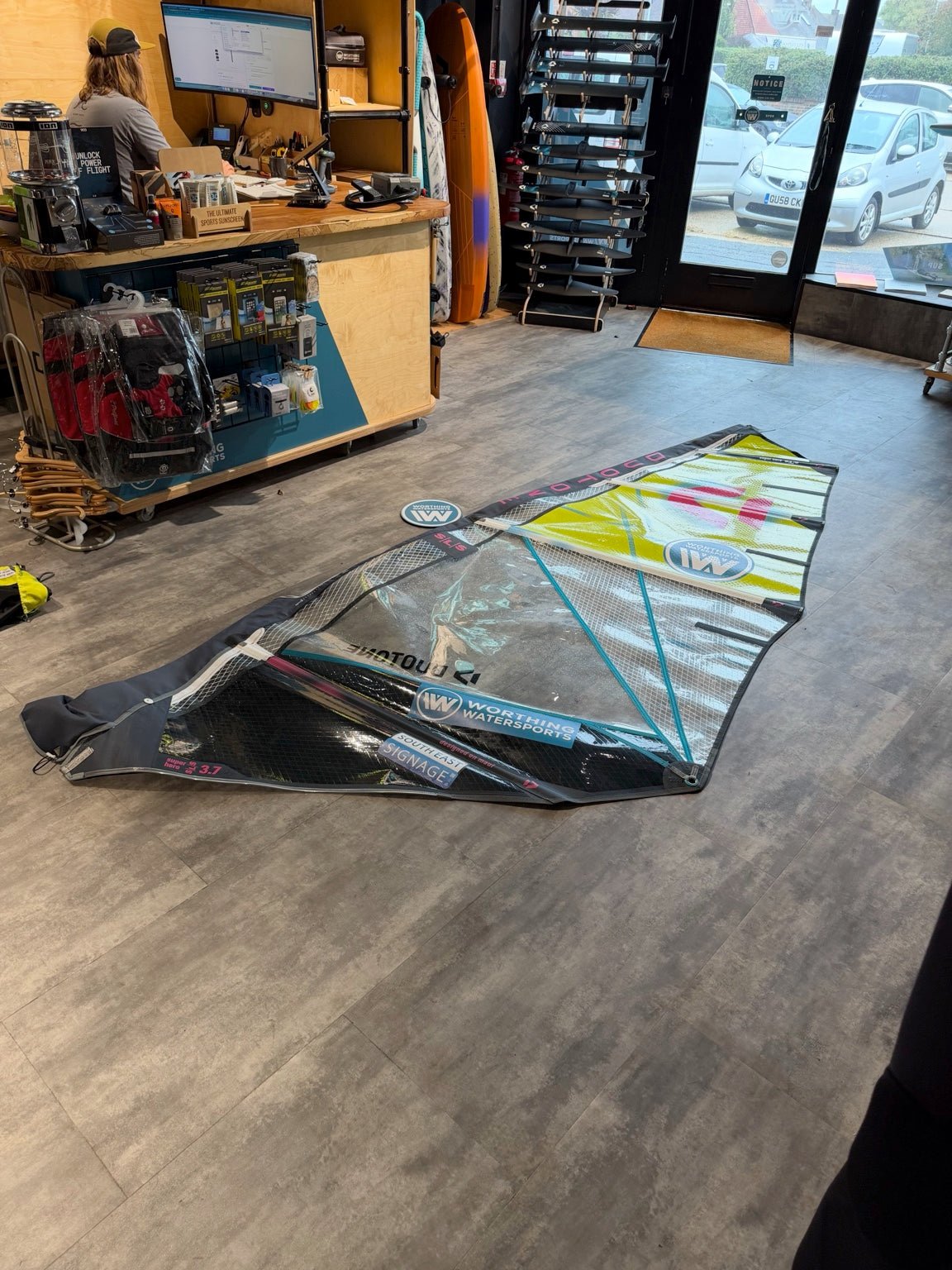 Used Duotone Super Hero SLS 2026 – 3.7m Windsurfing Wave Sail - Worthing Watersports - U-SUPER-HERO-SLS-3.7-534143 - Sails - Duotone Windsurfing