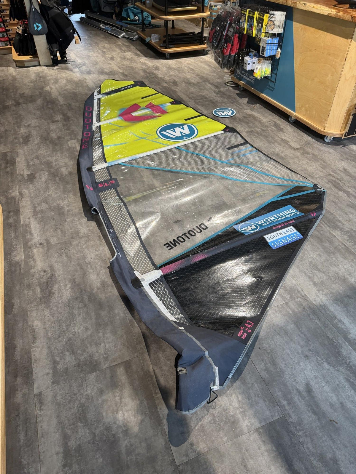 Photograph 3 of actual used Duotone Super Hero SLS 2026 4.7m wave sail