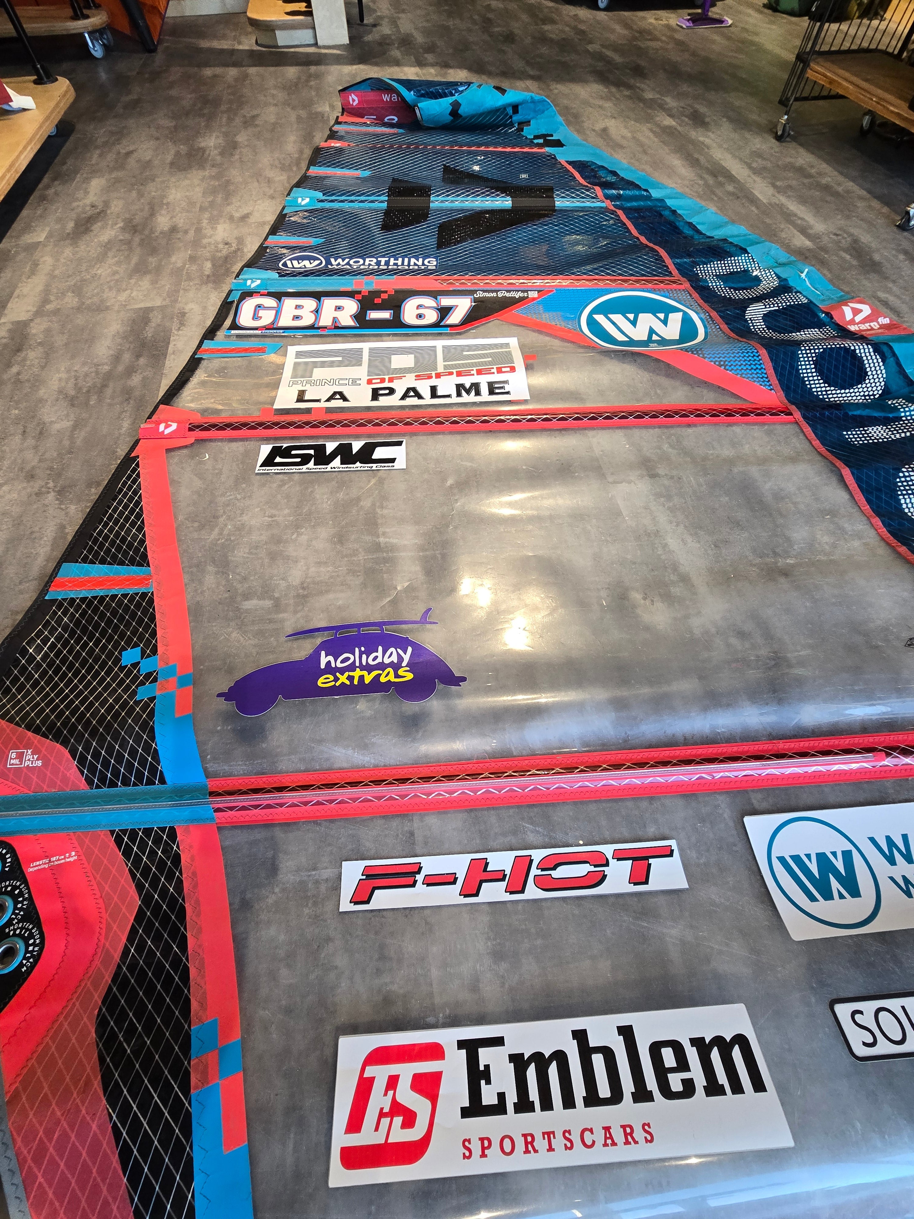 USED Duotone Warp_Fin 2025 5.8 - Worthing Watersports - - Sails - Duotone Windsurfing