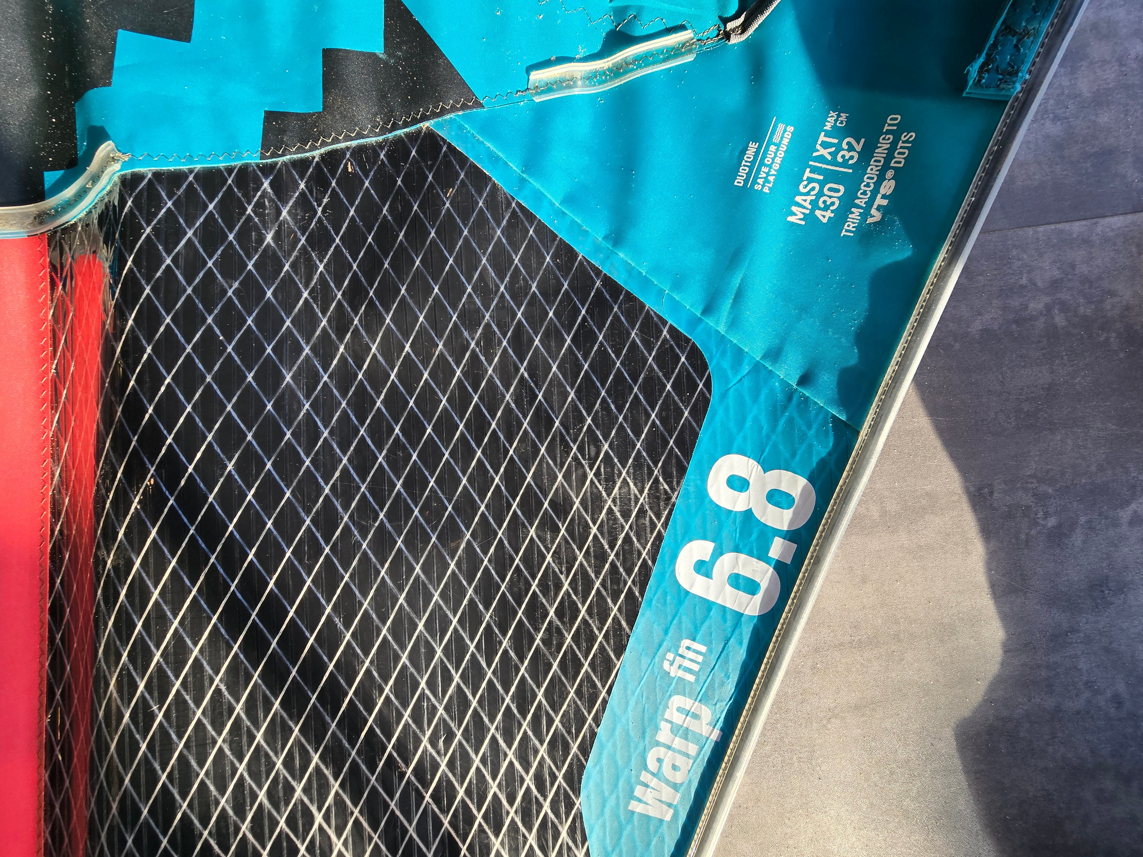 USED Duotone Warp_Fin 2025 6.8 - Worthing Watersports - - Sails - Duotone Windsurfing