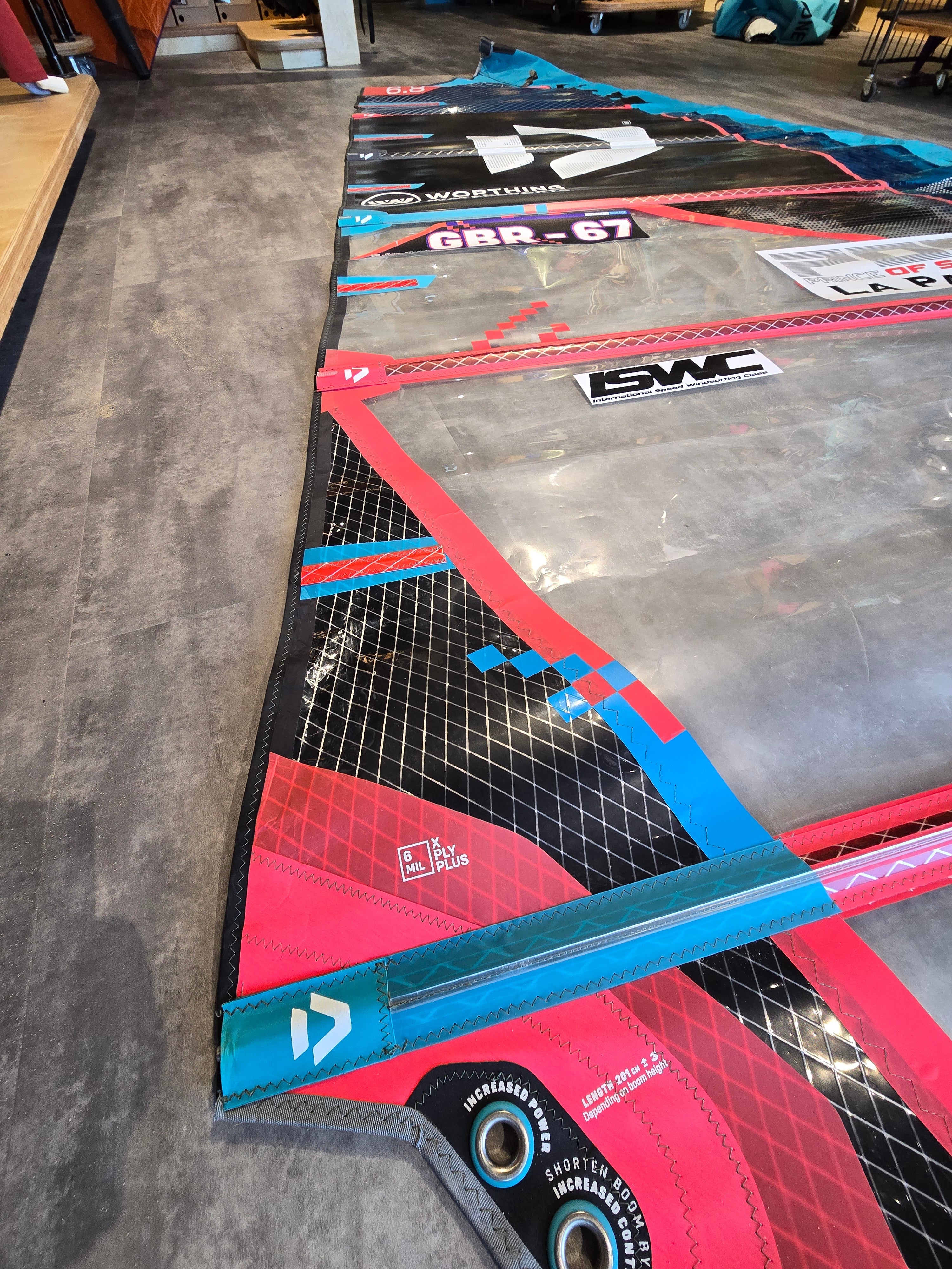 USED Duotone Warp_Fin 2025 6.8 - Worthing Watersports - - Sails - Duotone Windsurfing