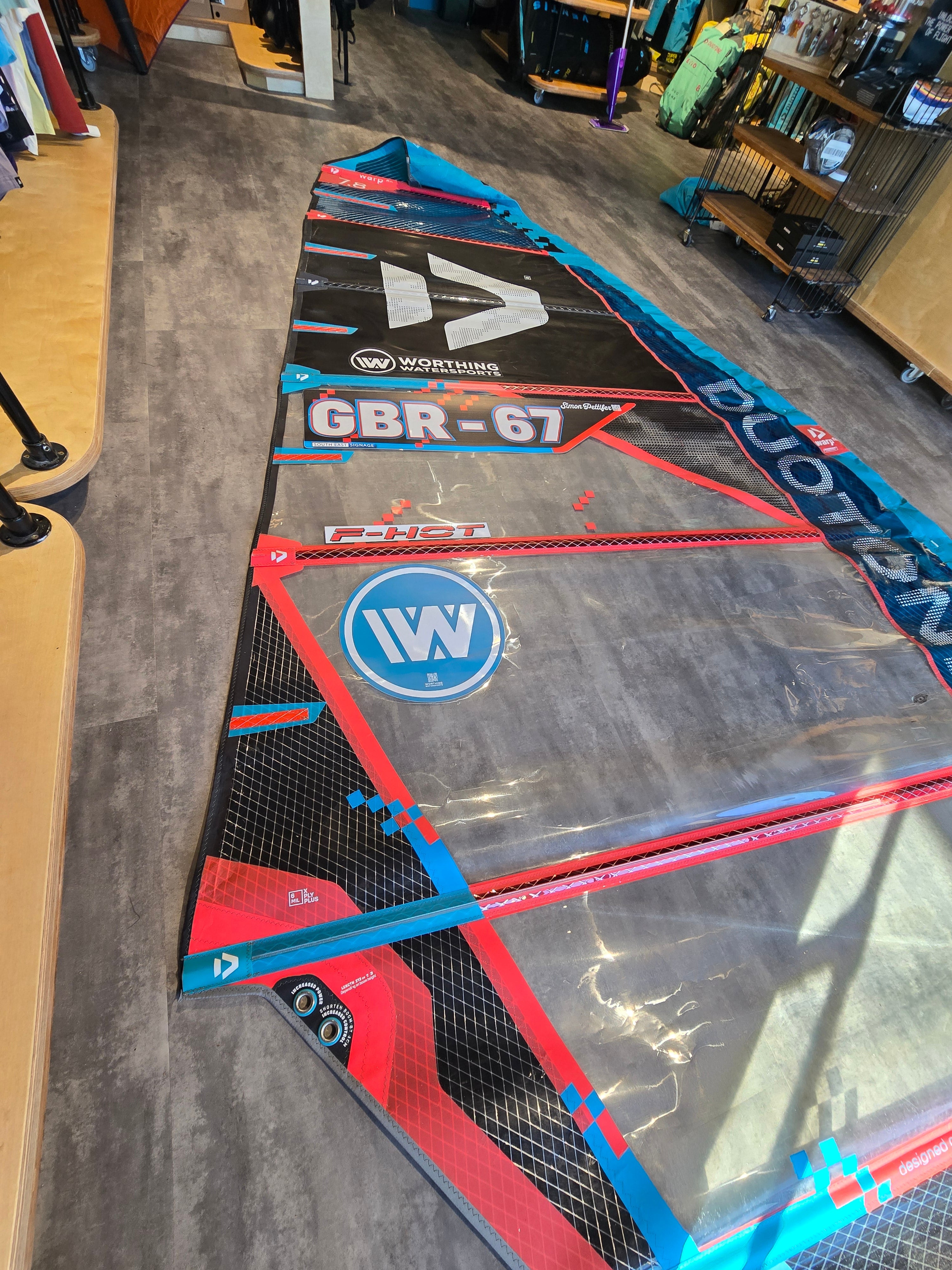 USED Duotone Warp_Fin 2025 7.8 - Worthing Watersports - - Sails - Duotone Windsurfing