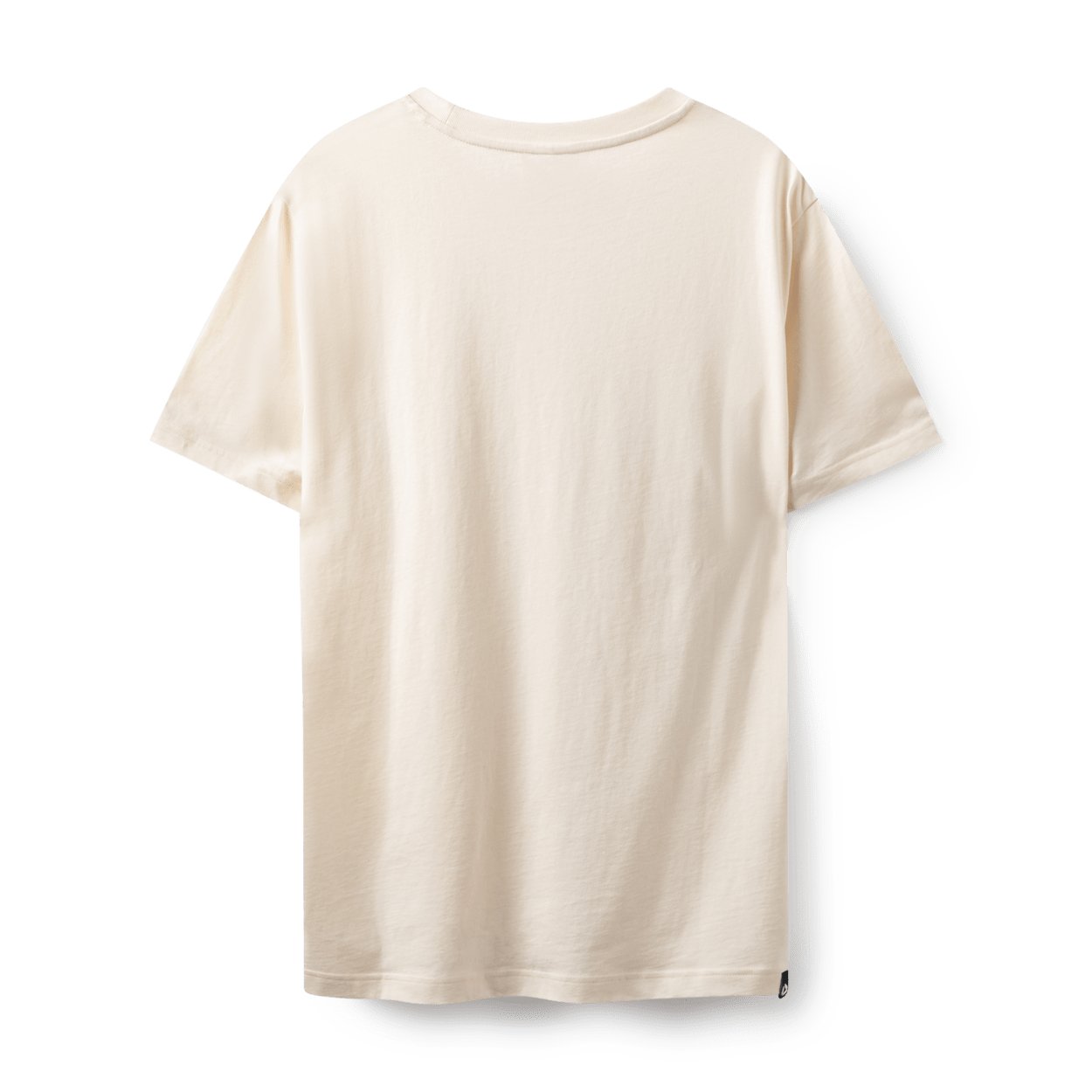 Back view of a men’s undyed, short-sleeve Duotone Cyclone T-shirt in a natural cream colour.