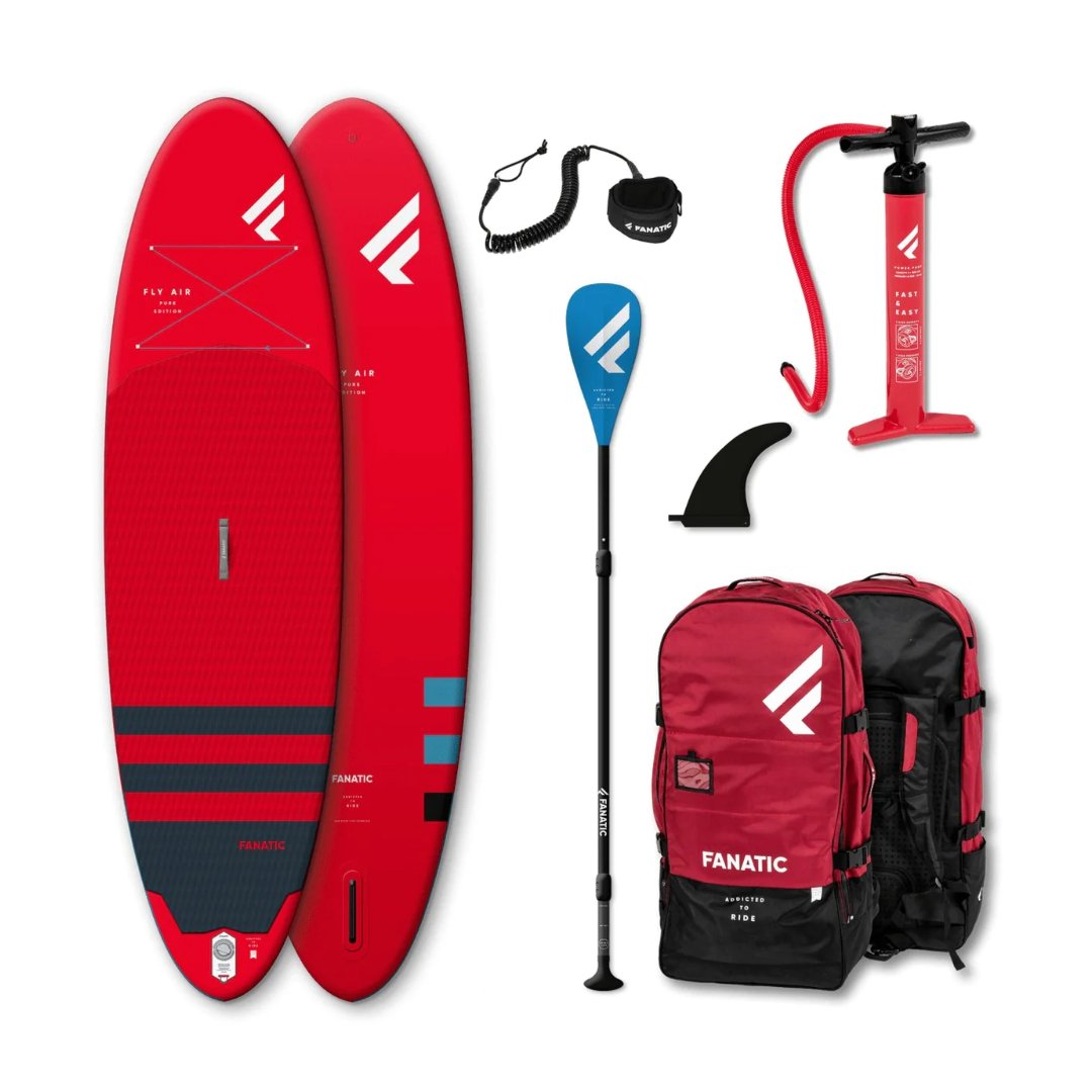 Fanatic Package RED Fly Air / Pure 2022 iSUP Paddleboard