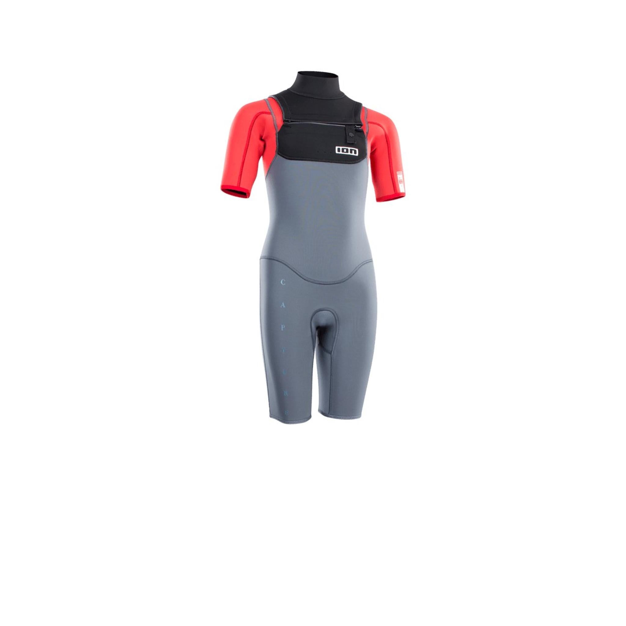 ION Kids Wetsuit Capture 2/2 Shorty Short Sleeve Front Zip 2024