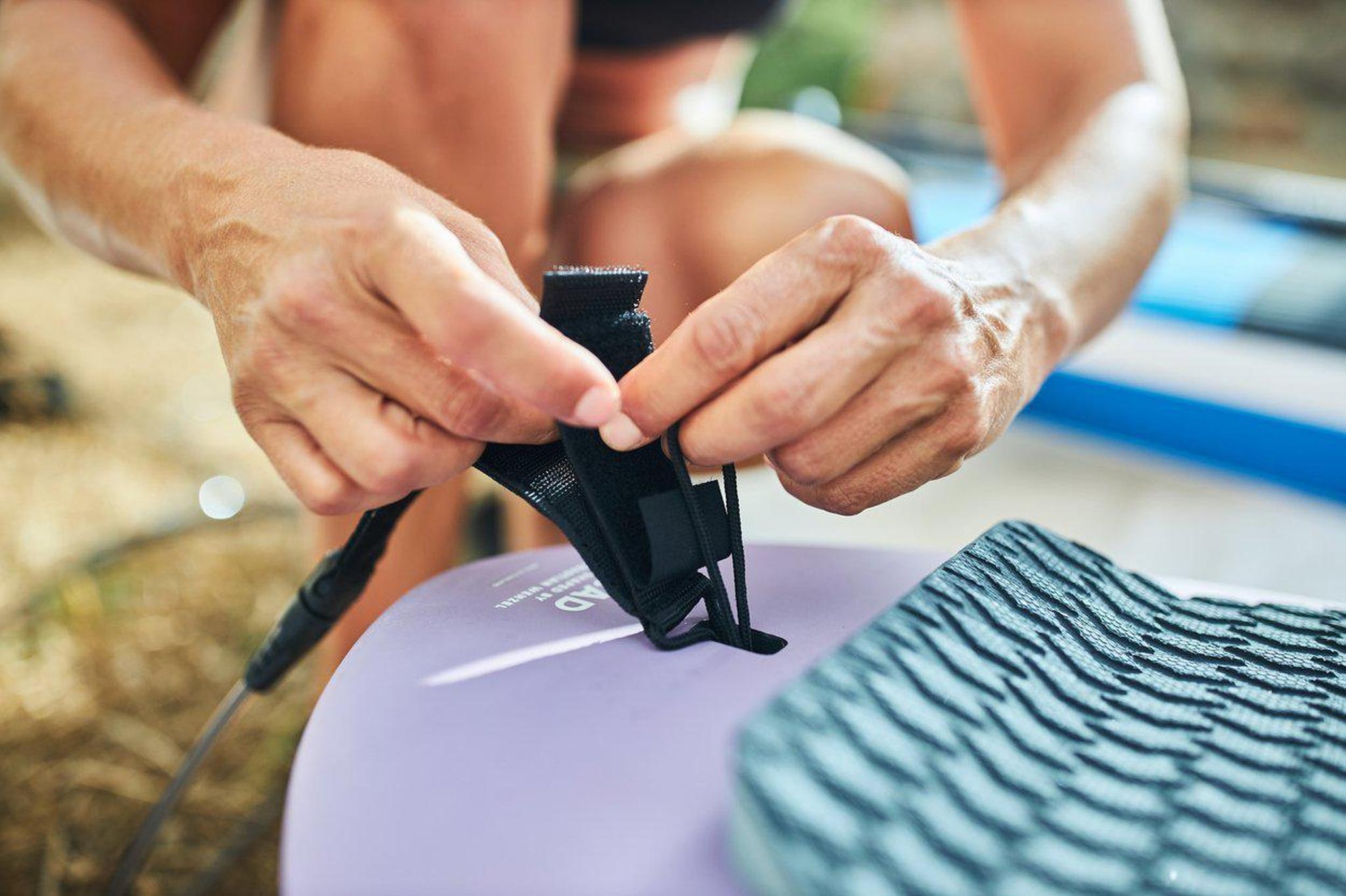 ION SUP Leash Tec Coiled Ankle 2024