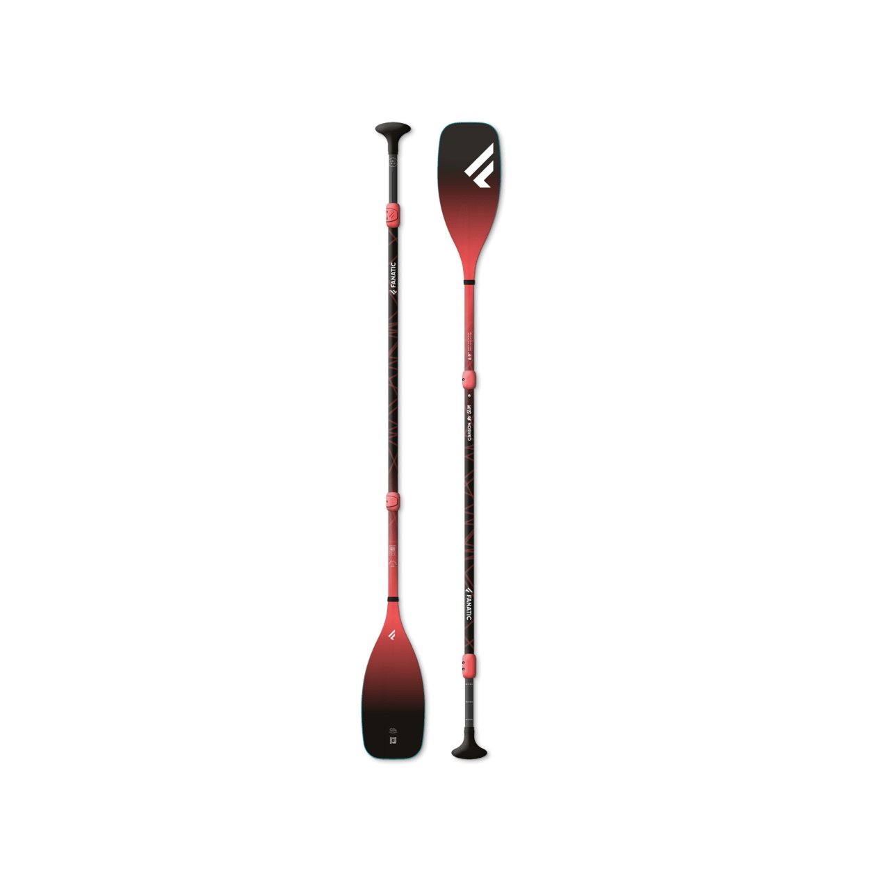 Fanatic Carbon 80 Slim Adjustable 3-Piece 2023 - Worthing Watersports - 9010583141268 - Paddles - Fanatic SUP