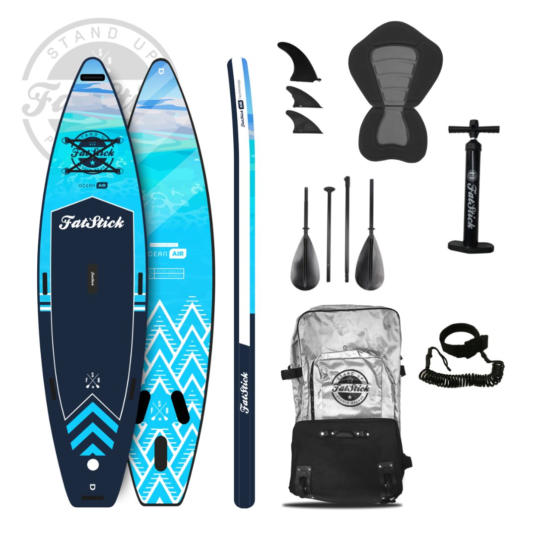 FatStick 12’6 Inflatable Touring Board Package iSUP - Worthing Watersports - - FatStick