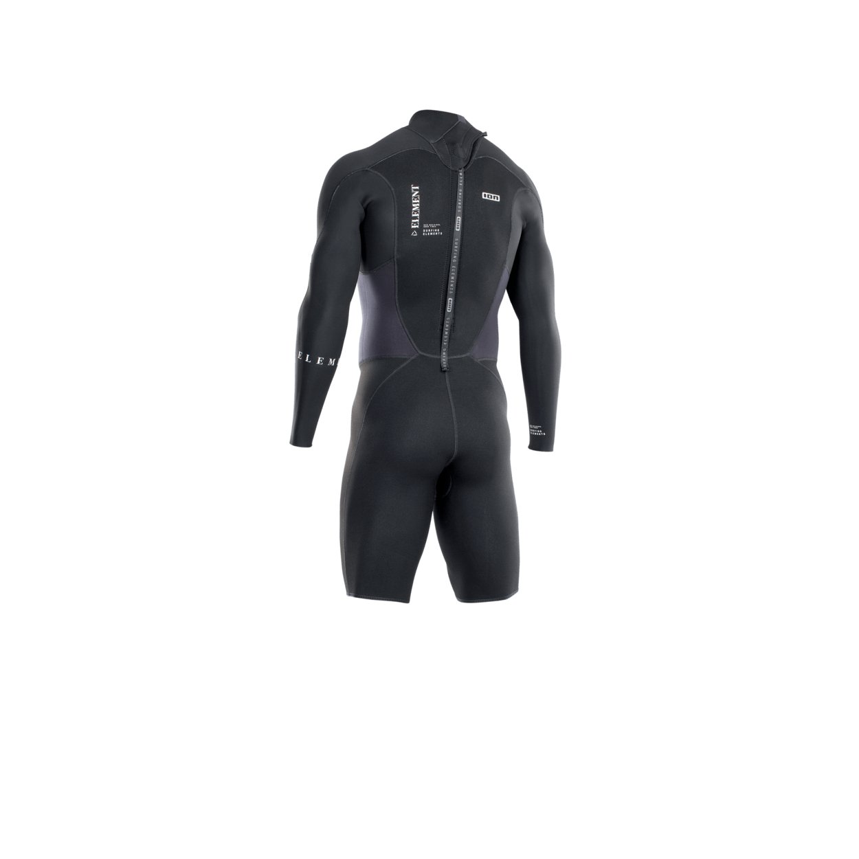 ION Men Wetsuit Element 2/2 Shorty Longsleeve Back Zip 2022 - Worthing Watersports - 9008415951567 - Wetsuits - ION Water