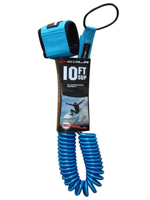 SOLA Coiled Paddleboard SUP Leash - Worthing Watersports - Leash - Sola