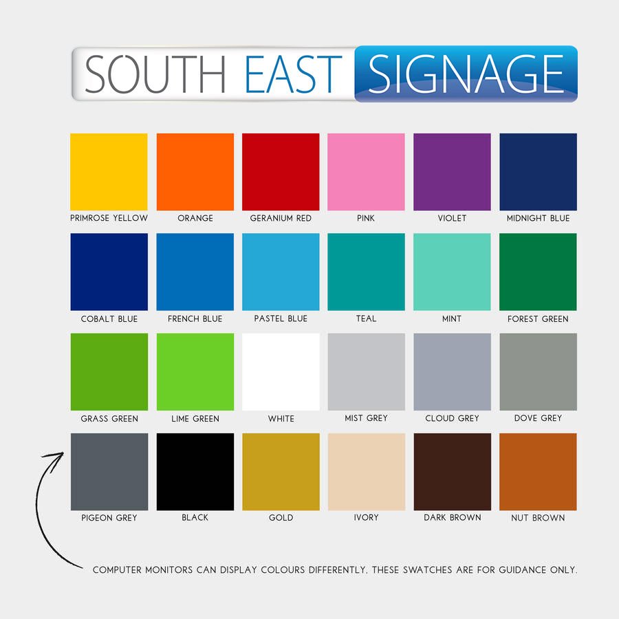 South East Signage Custom Windsurfing Sail Numbers Set - Worthing Watersports - SES - CUSTOM SAIL - Sail Sticker - South East Signage