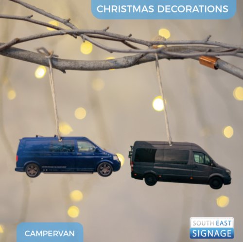Your campervan as a christmas tree decoration! - Worthing Watersports - SES-LAZ-CC-HB-107 - South East Signage