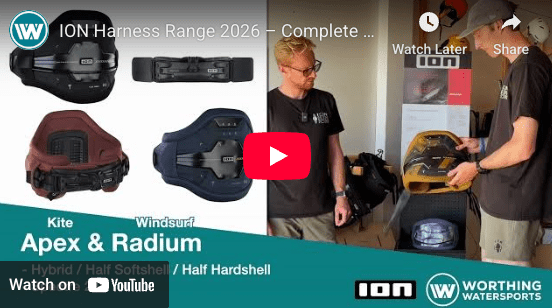 Complete Overview of the 2026 ION Kite & Windsurf Harness Range - Worthing Watersports