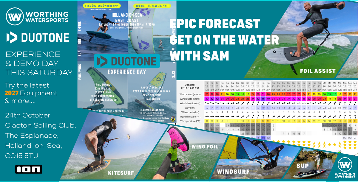 Duotone Experience Day 2027 – This Saturday at Clacton Sailing Club - Worthing Watersports