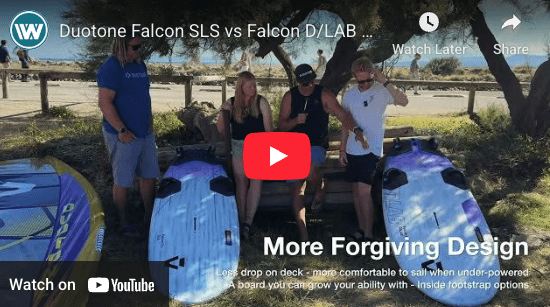 Duotone Falcon SLS vs Falcon D-LAB: Windsurf Board Comparison with Jordy Vonk, Jenna Gibson & Simon Pettifer