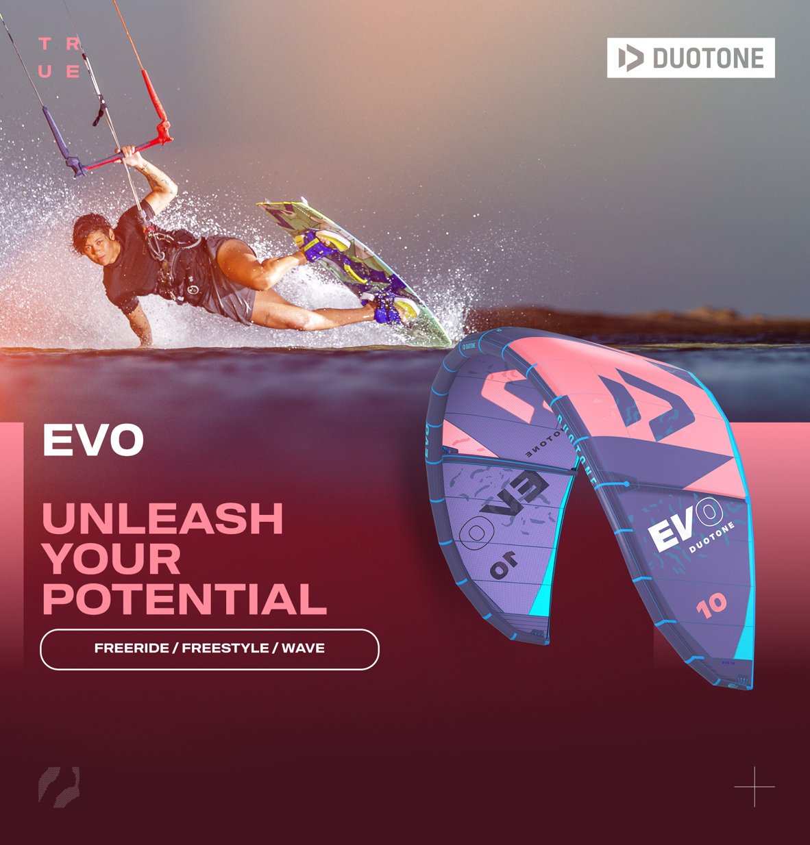 Duotone Kiteboarding Evo 2024 Unleash your potential