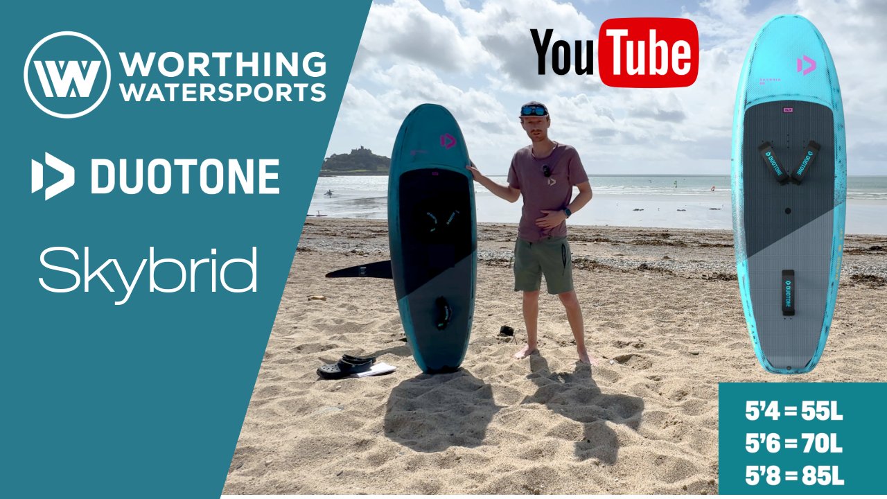 Duotone Skybrid mid-length board review - Worthing Watersports