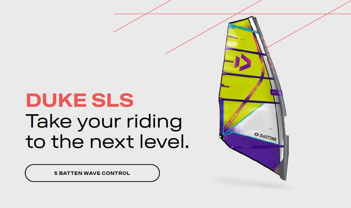 Duotone Windsurfing Duke SLS 2025 - New Product! - Worthing Watersports