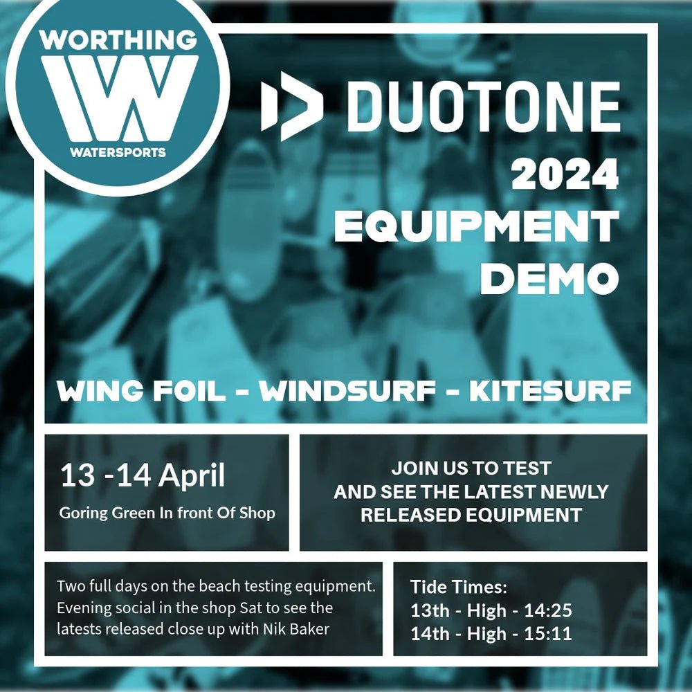Duotone Wing, windsurf and kiteboarding demo weekend - Worthing Watersports