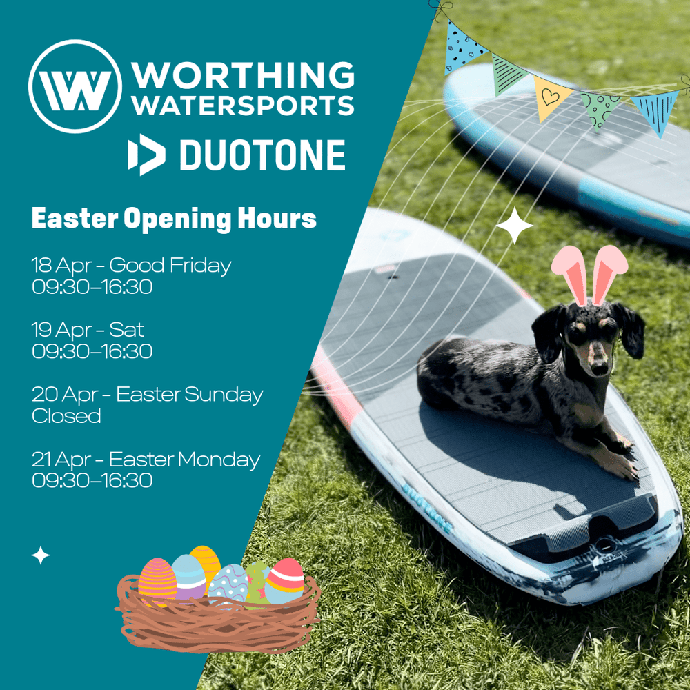 Open Easter 🌼 Easter Opening Hours at Worthing Watersports 🐣