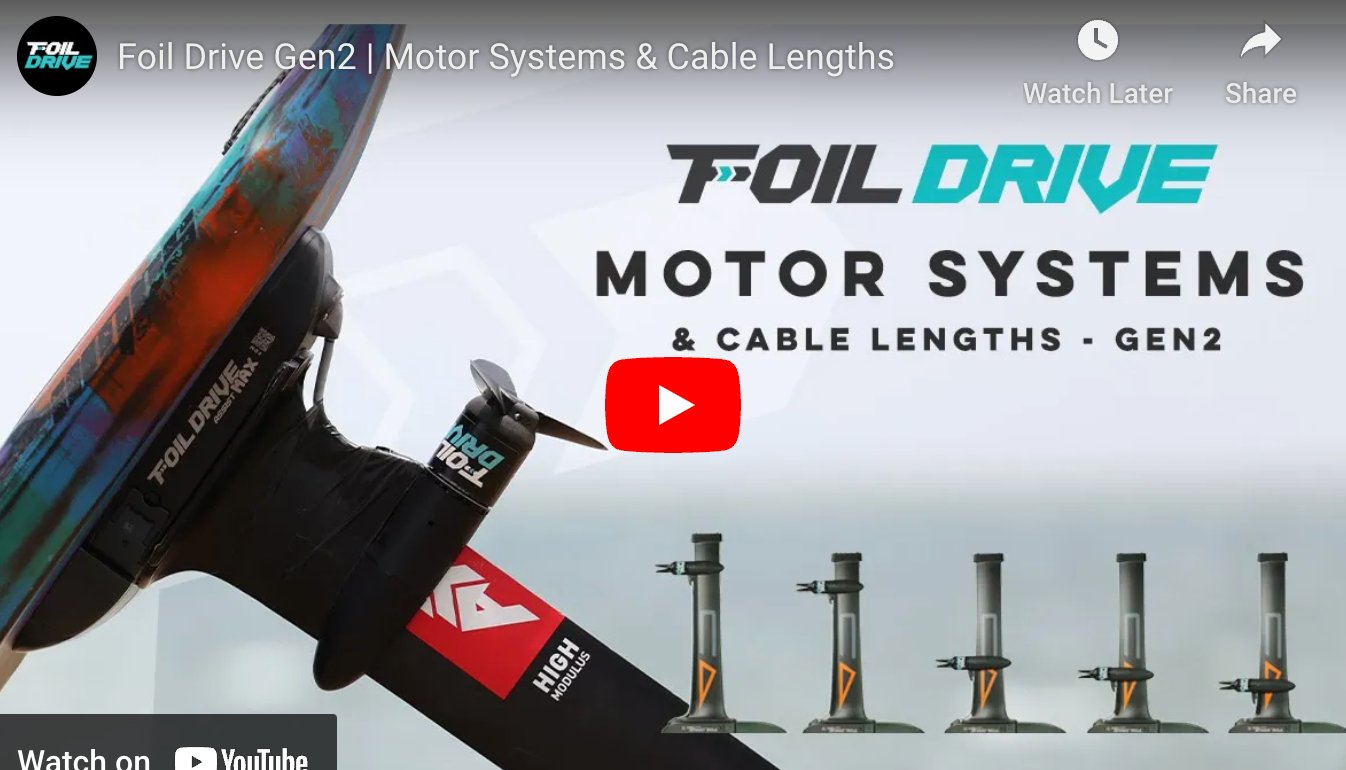 Foil Drive - What is the right cable length? - Worthing Watersports