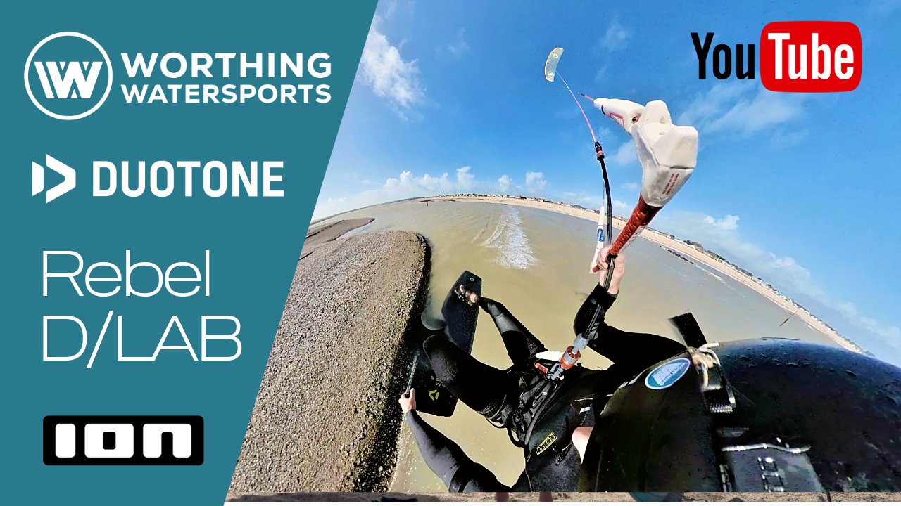 Video - Duotone Kiteboarding Rebel D/LAB 2025 Jake at Pagham - Worthing Watersports