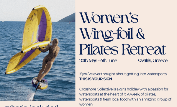 Women’s Wing-Foil & Pilates Retreat in Greece